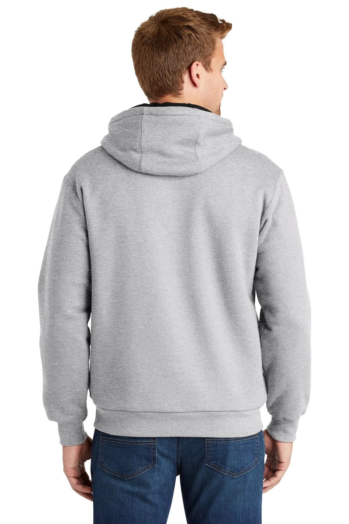 CornerStone Full-Zip Hoodie Thermal Lining, Athletic Heather