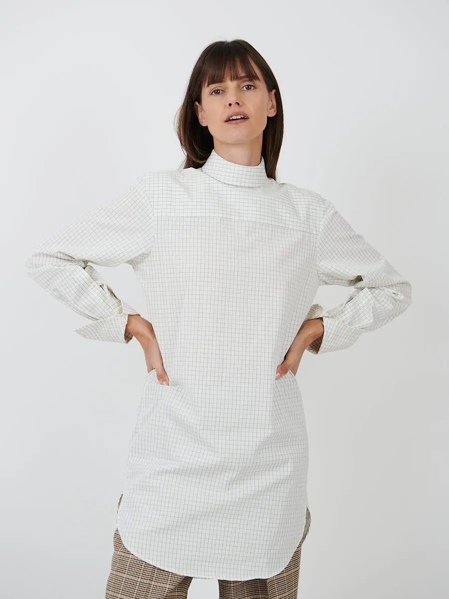 Corso Turtleneck Shirt in Off White