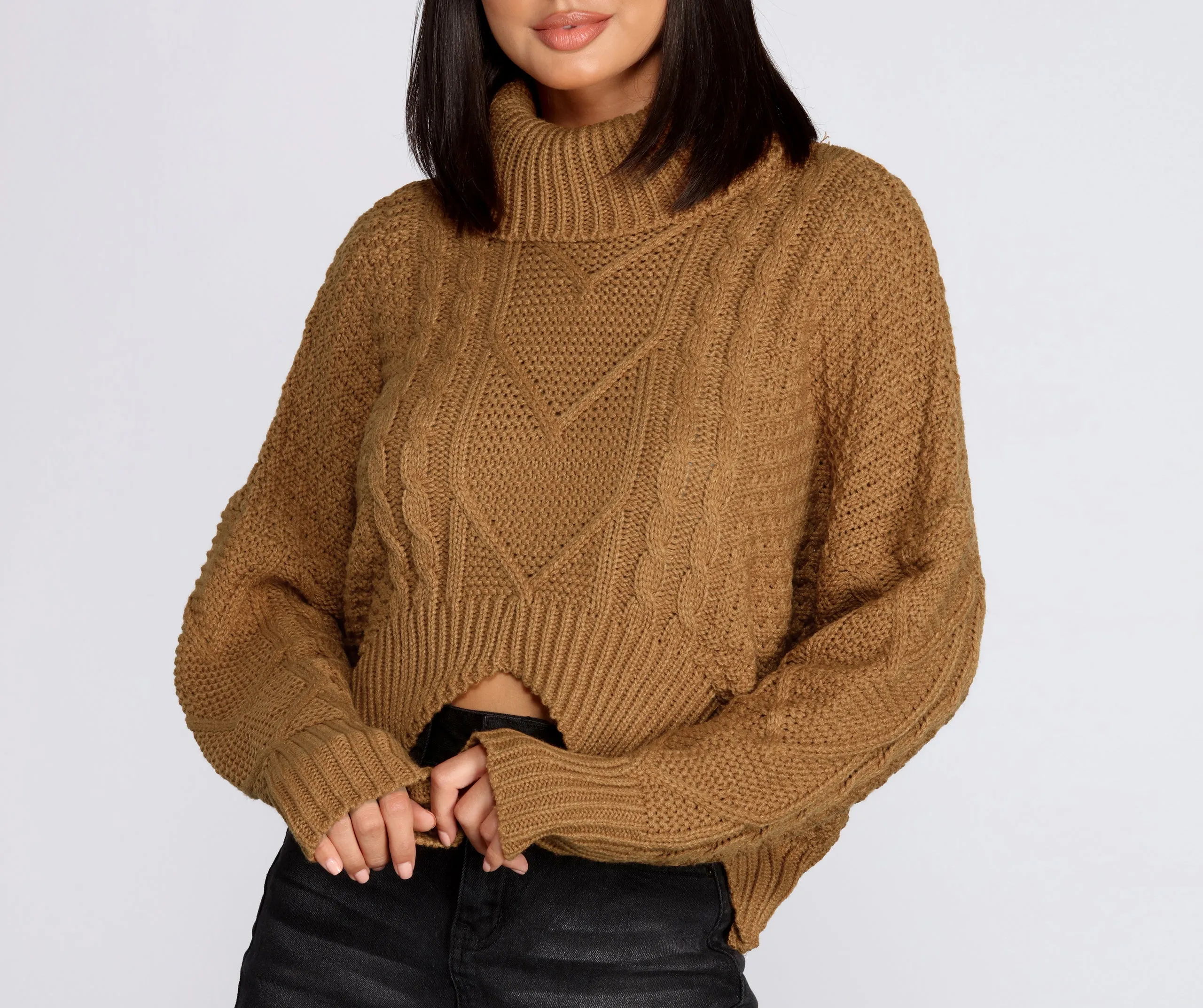 Cozy Vibes Cable Knit Sweater