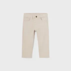 CREAM SLIM FIT TROUSER FOR BABY BOYS