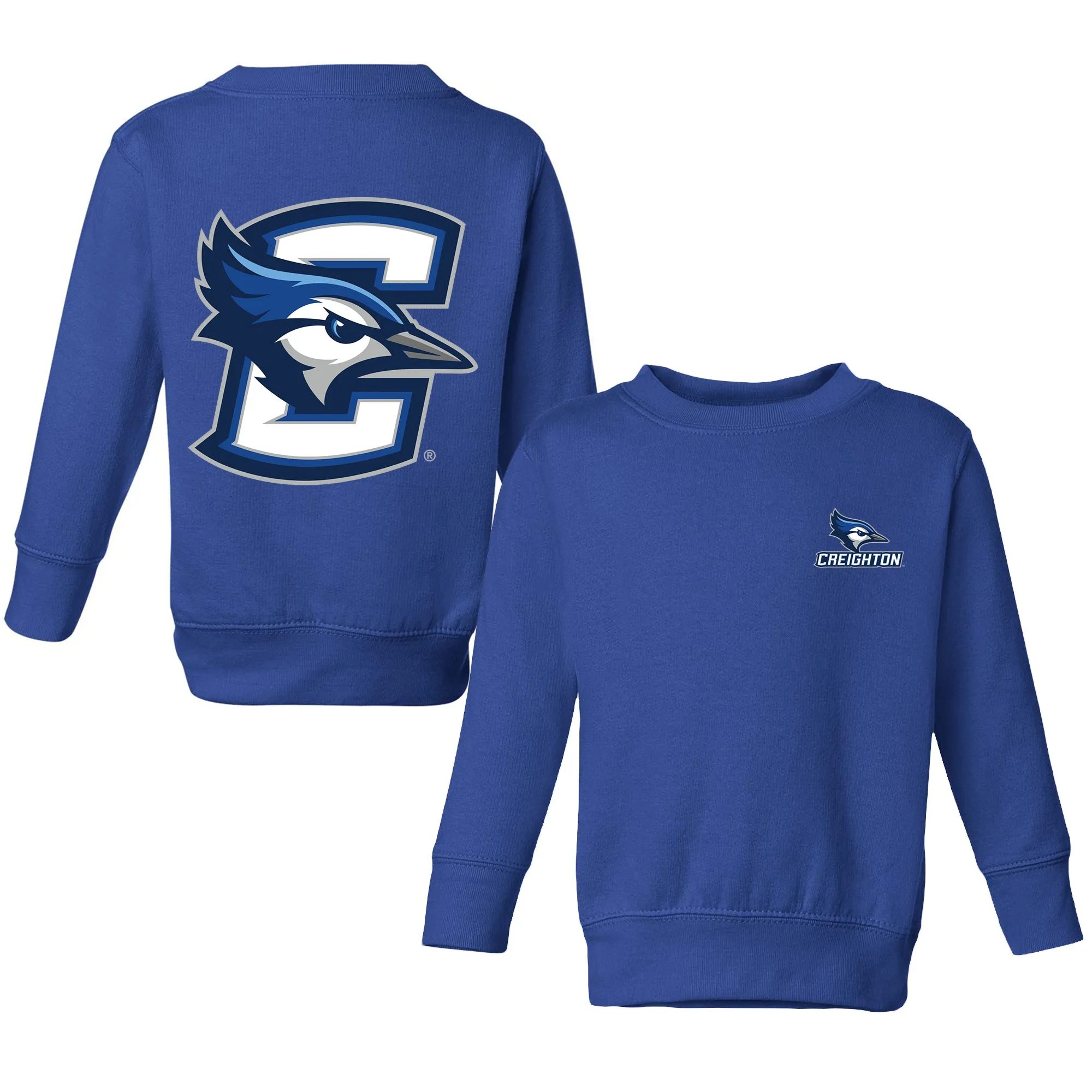 Creighton Bluejays Logo Toddler Crewneck Sweatshirt