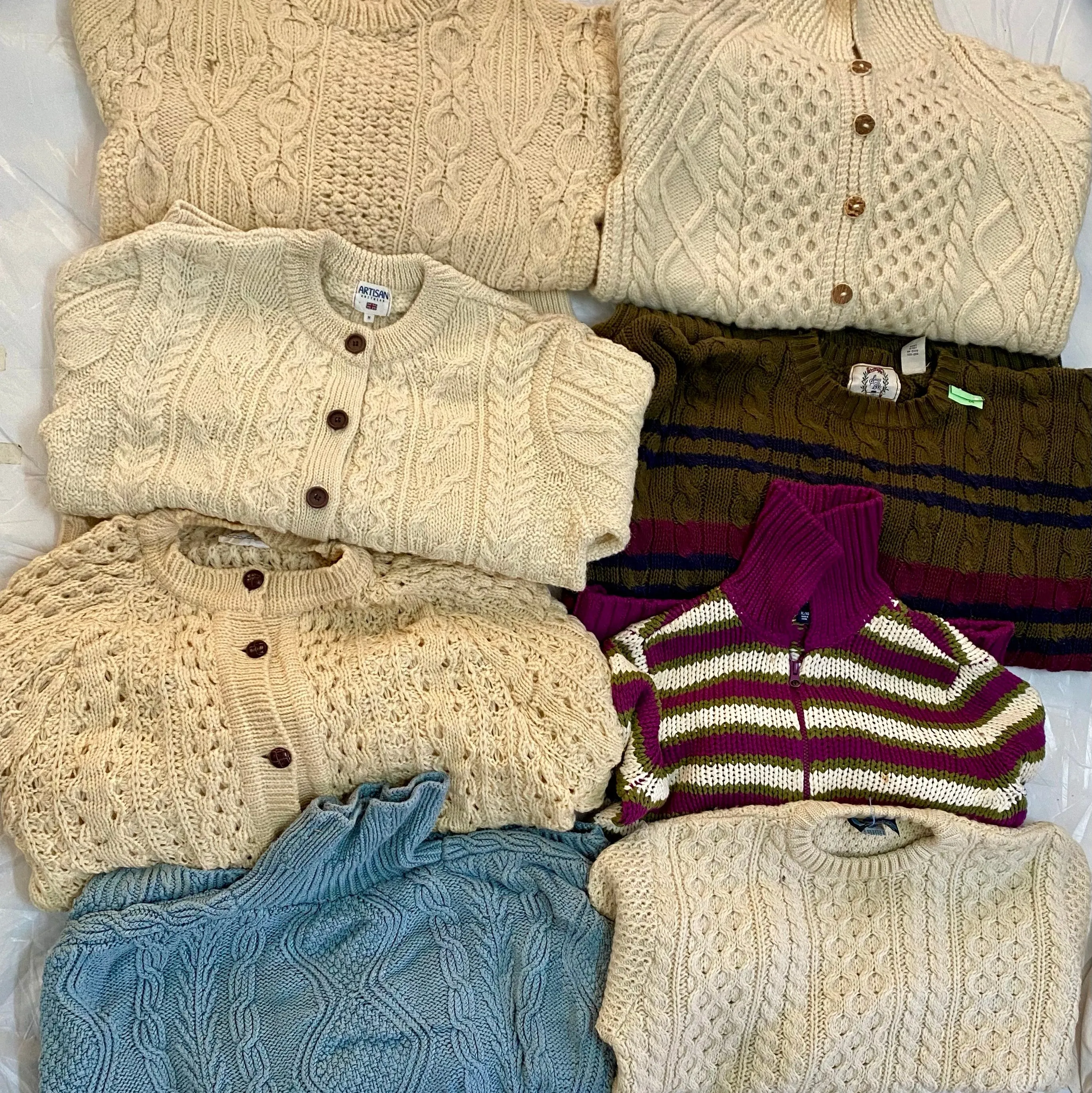 Custom handpick Custom fisherman cable knit sweater