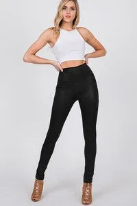 CY102 - FAUX LEATHER LEGGINGS