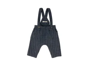 Dark Gray Baby Pinstripe Suspenders