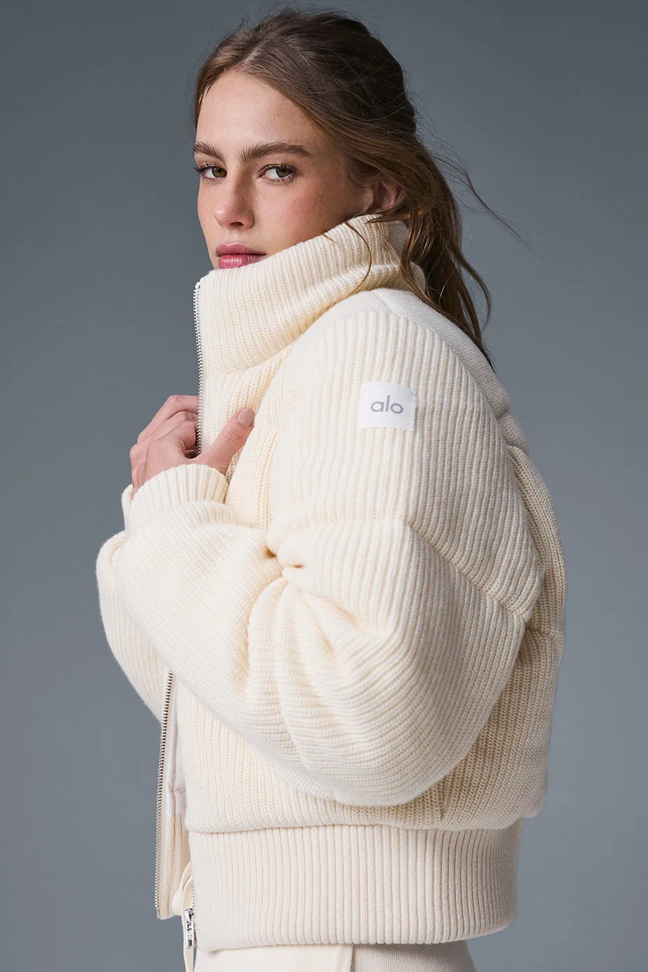 Darling Sweater Puffer - Ivory