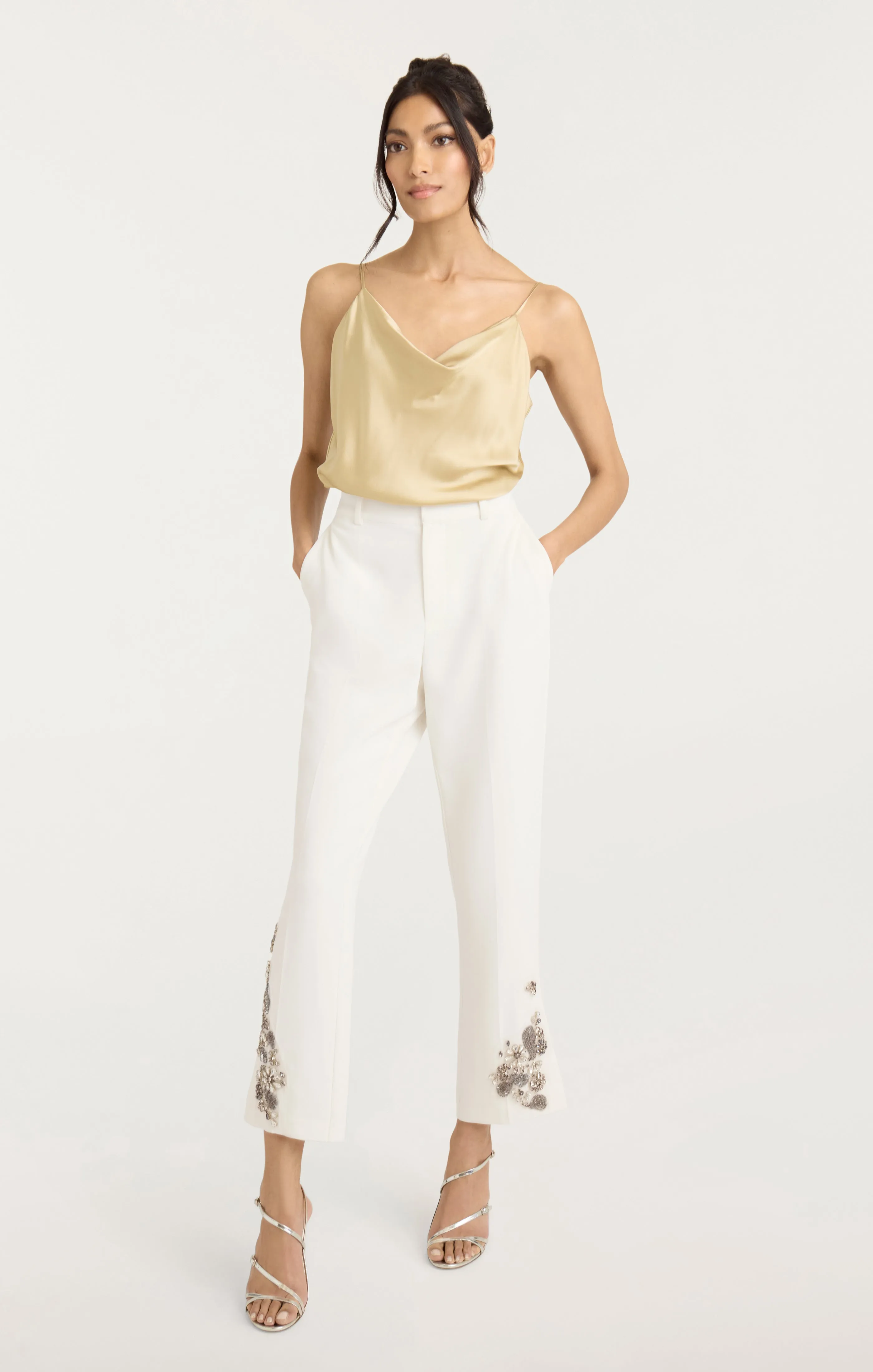 Diamond Daisies Cropped Kerry Pant