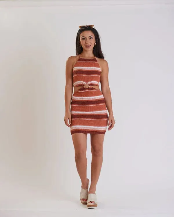 Disco Dream Stripe Mini Dress Ginger