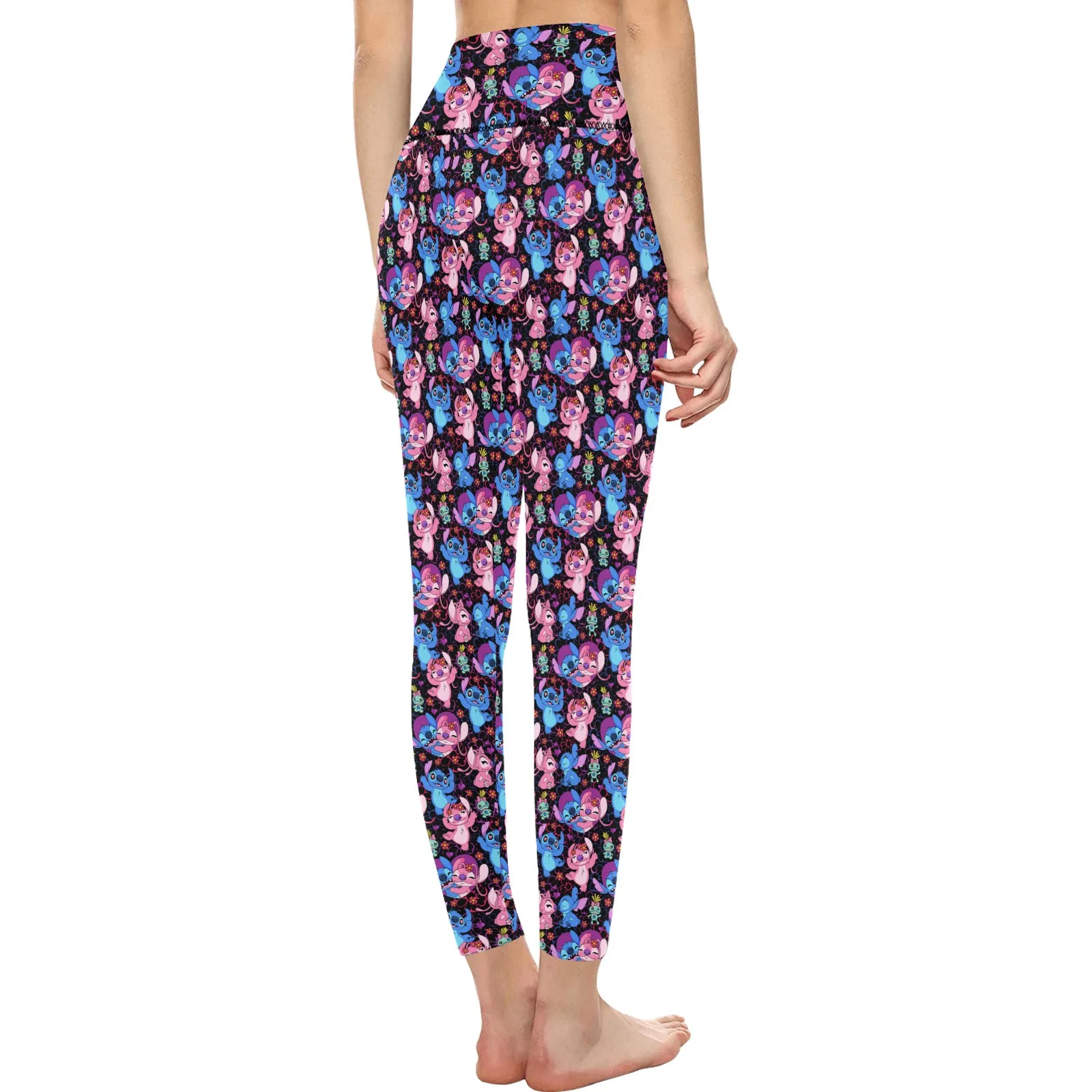 Disney Lilo And Stitch Angel Besties Women's Athletic Leggings