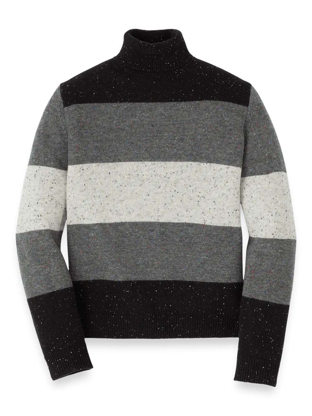 Donegal Turtleneck Sweater - Black