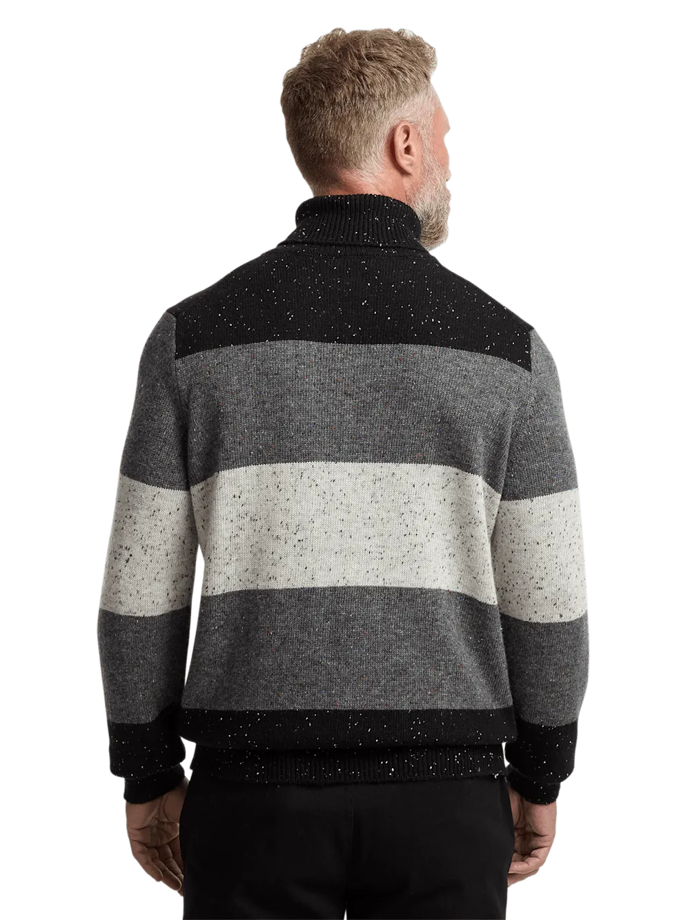 Donegal Turtleneck Sweater - Black