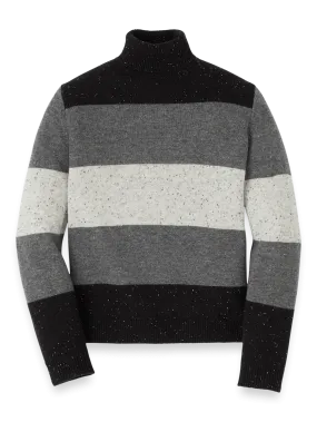 Donegal Turtleneck Sweater - Black