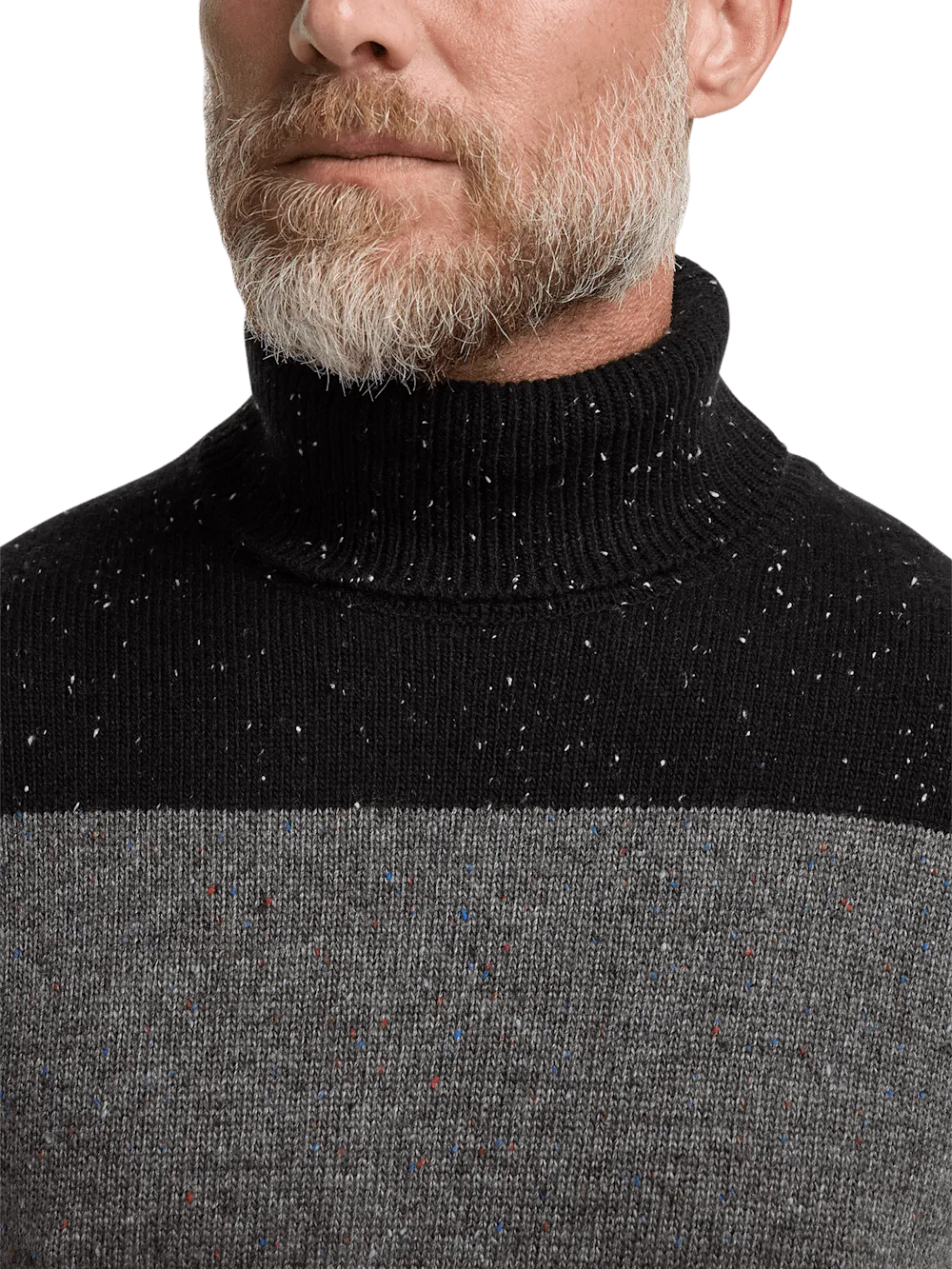 Donegal Turtleneck Sweater - Black