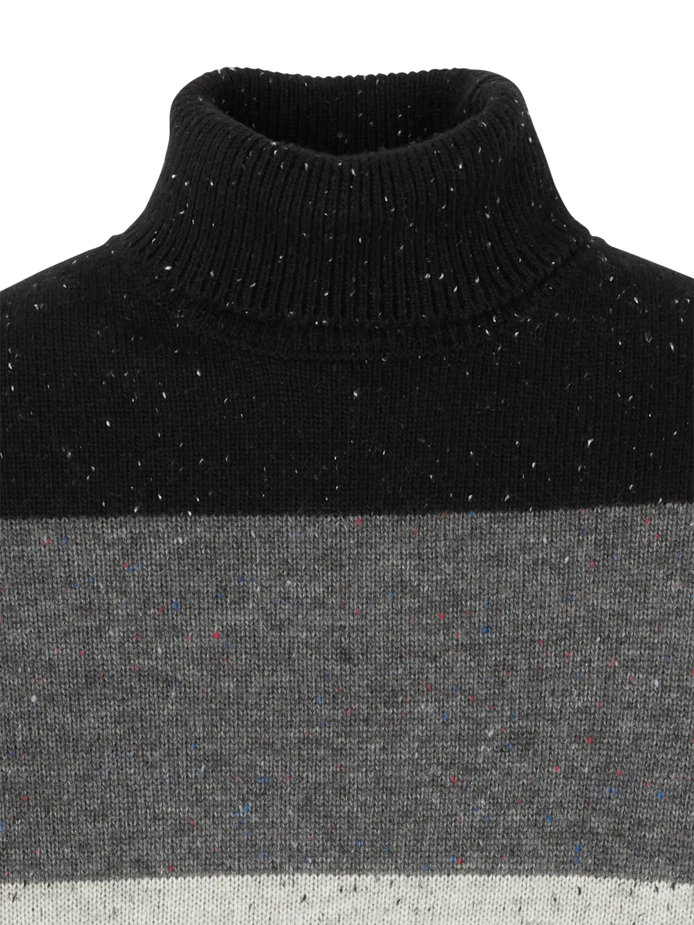 Donegal Turtleneck Sweater - Black