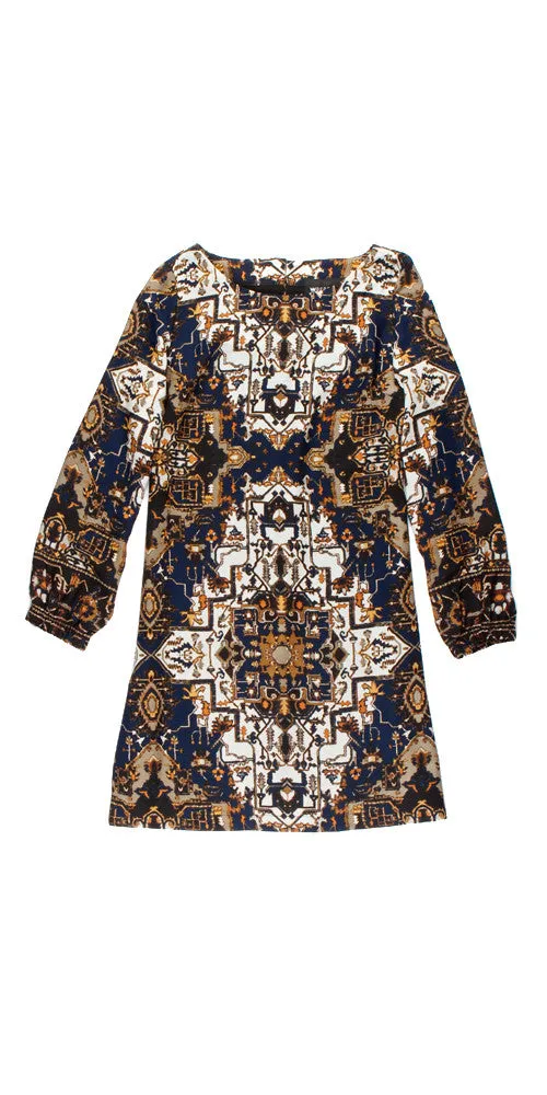 Elke Medallion Tunic, navy