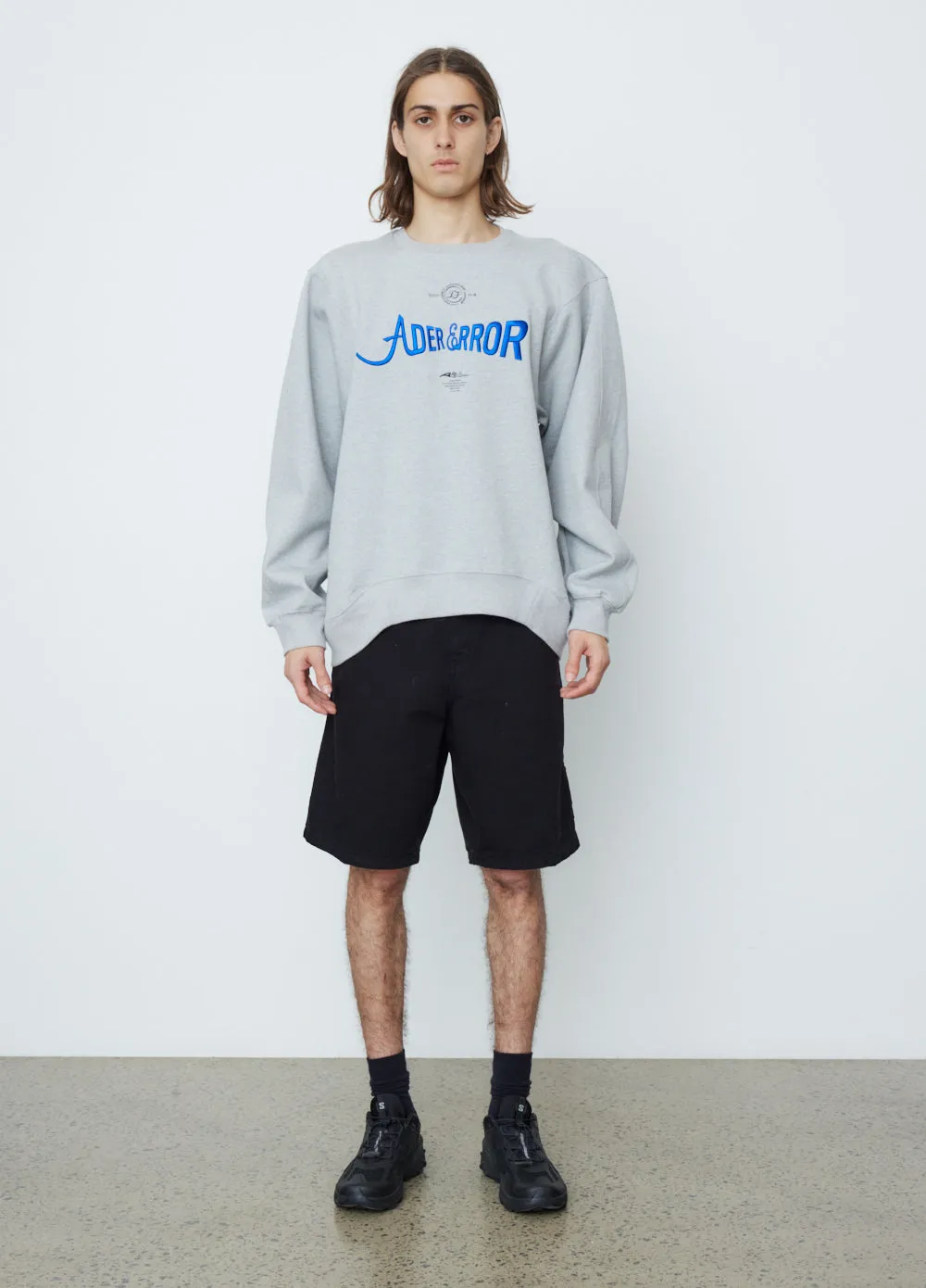 Embroidered Crew Neck Sweatshirt