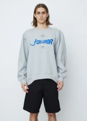 Embroidered Crew Neck Sweatshirt