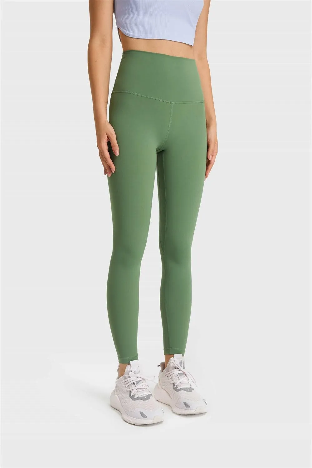 Feel Like Skin Elastic Waistband Yoga Leggings