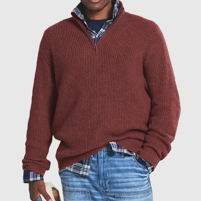 Felipe - Warm Zip Collar Sweater