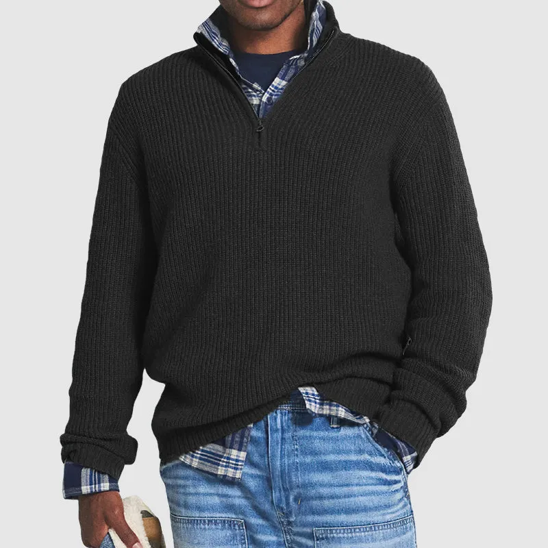 Felipe - Warm Zip Collar Sweater