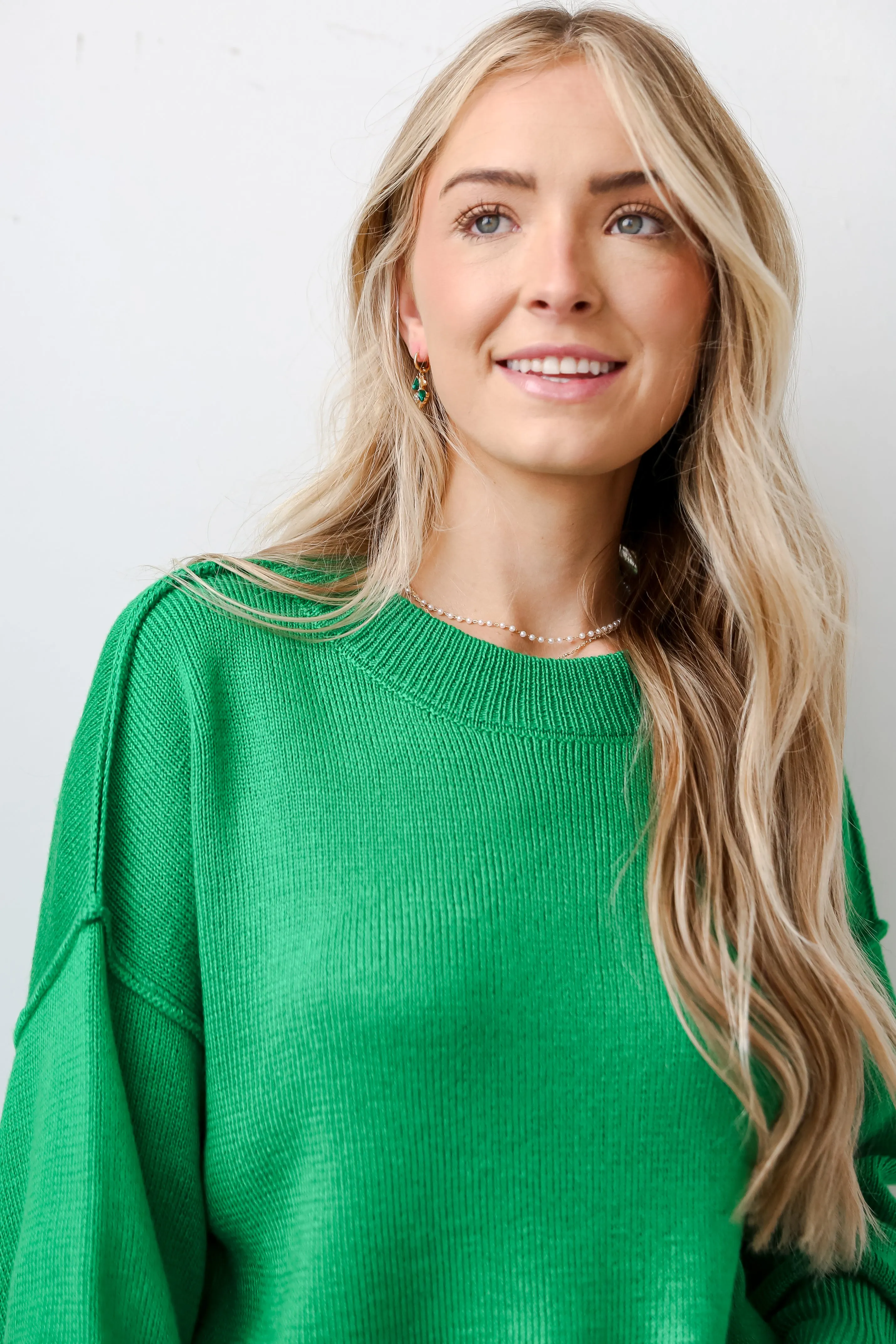 FINAL SALE - Must Be Adored Kelly Green Sweater