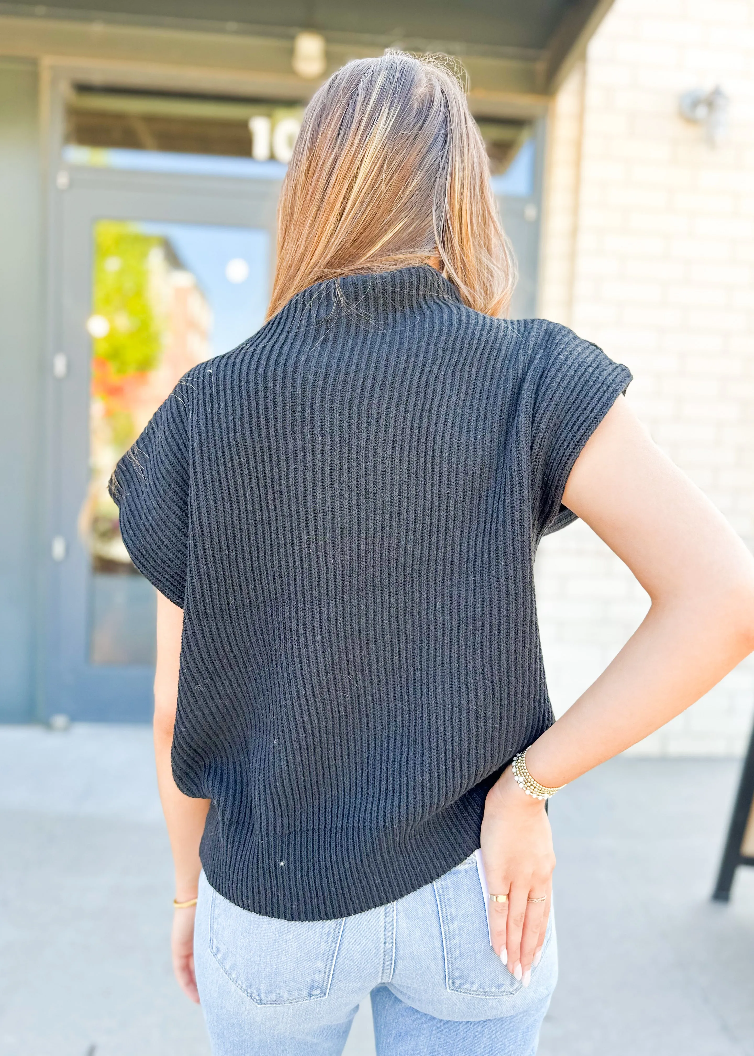 Fiona Mock Neck Sweater Top