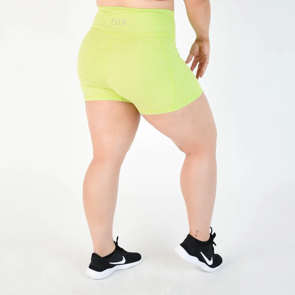 FLEO Acid Lime Shorts (True High Contour)