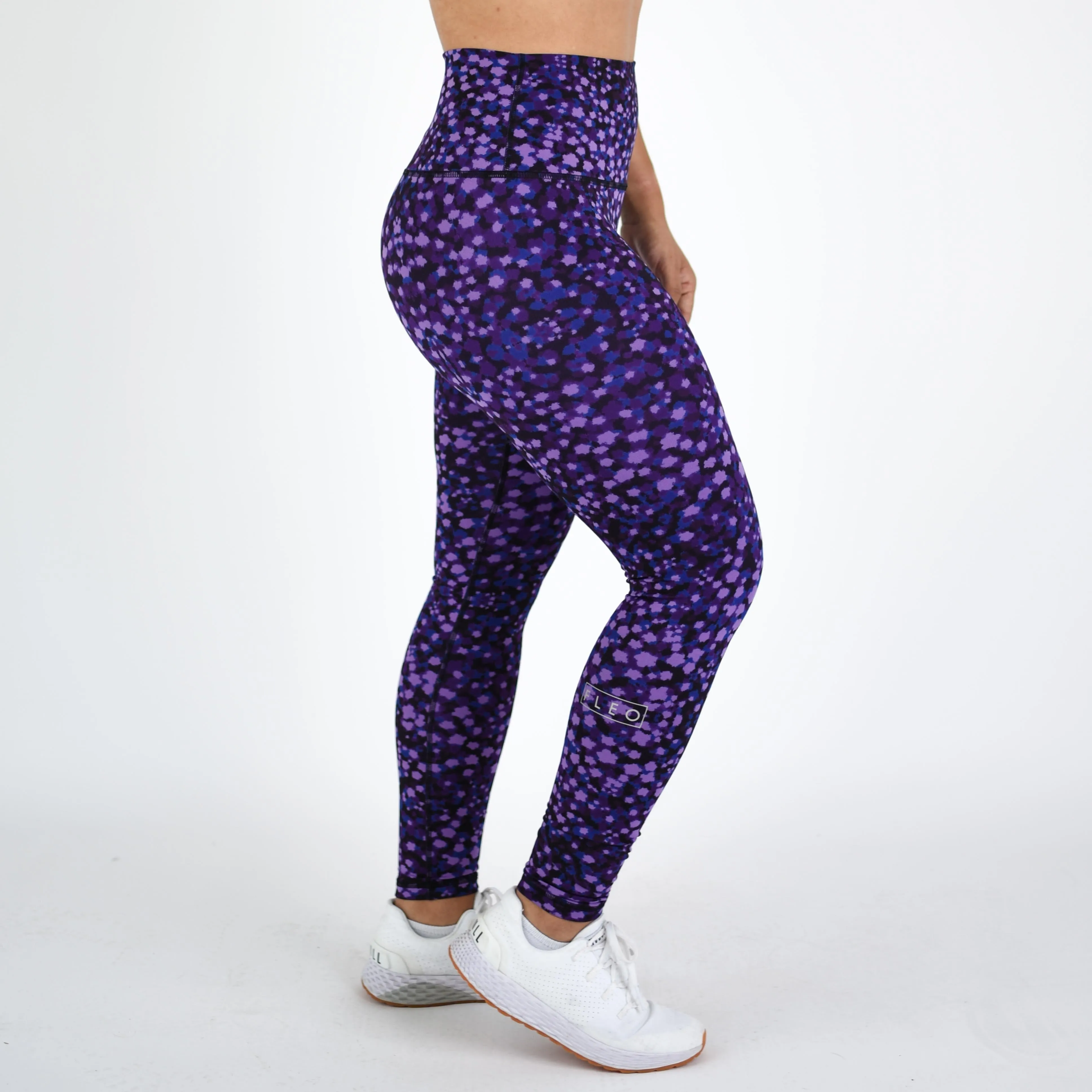 FLEO El Toro 25" Lavender Leopard Leggings