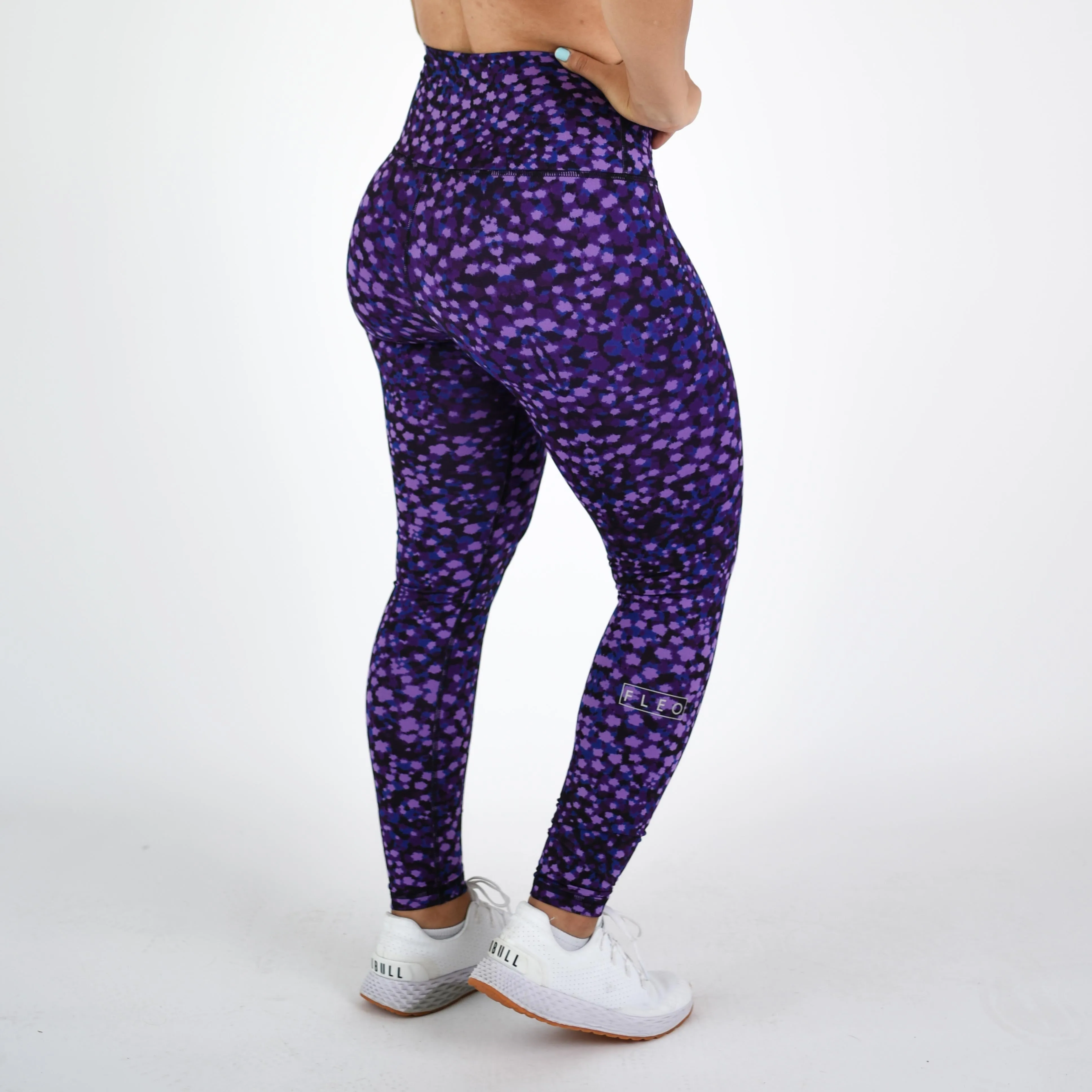 FLEO El Toro 25" Lavender Leopard Leggings