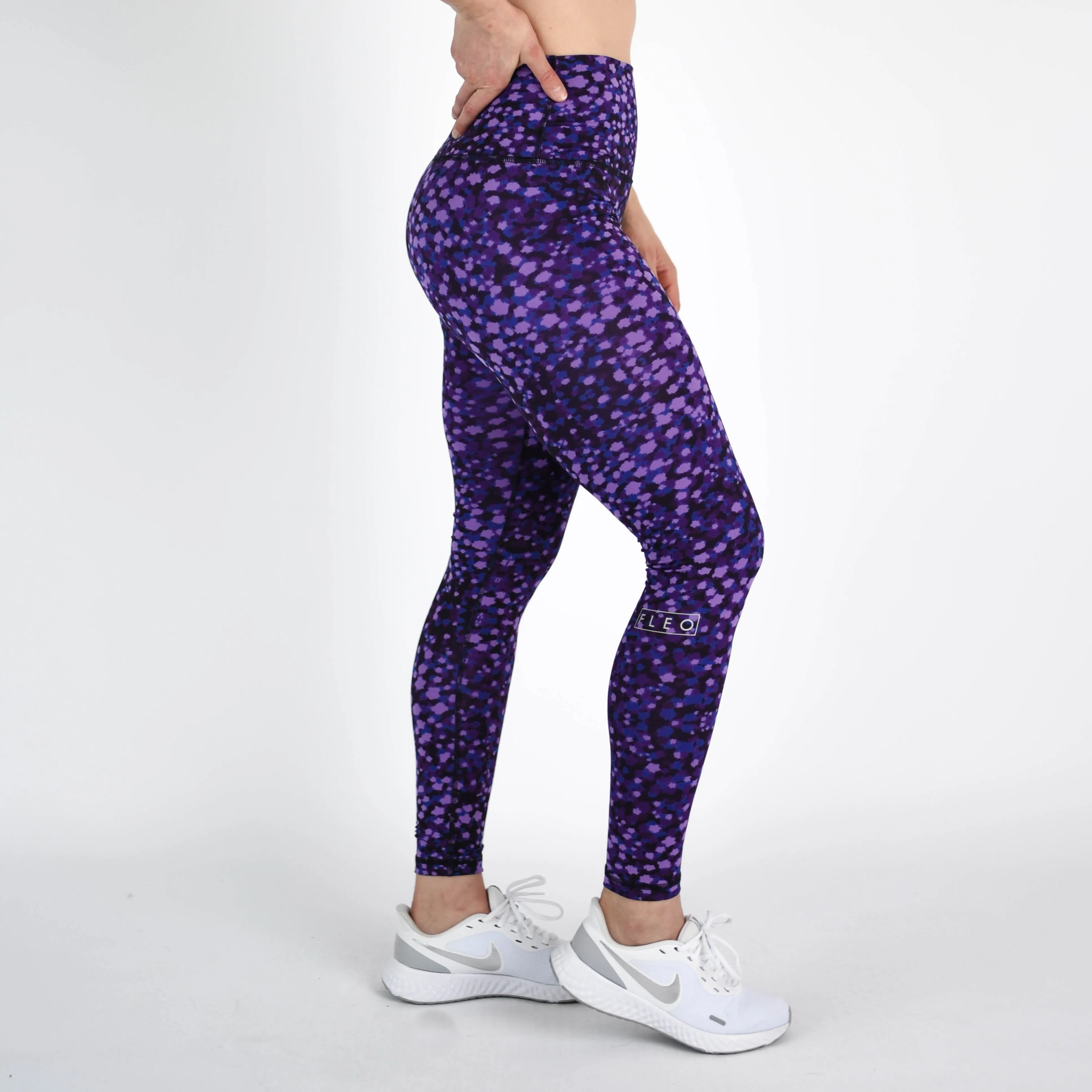 FLEO El Toro 25" Lavender Leopard Leggings