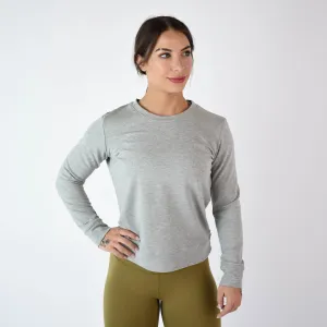 FLEO Jet Set Crewneck - Heather Grey