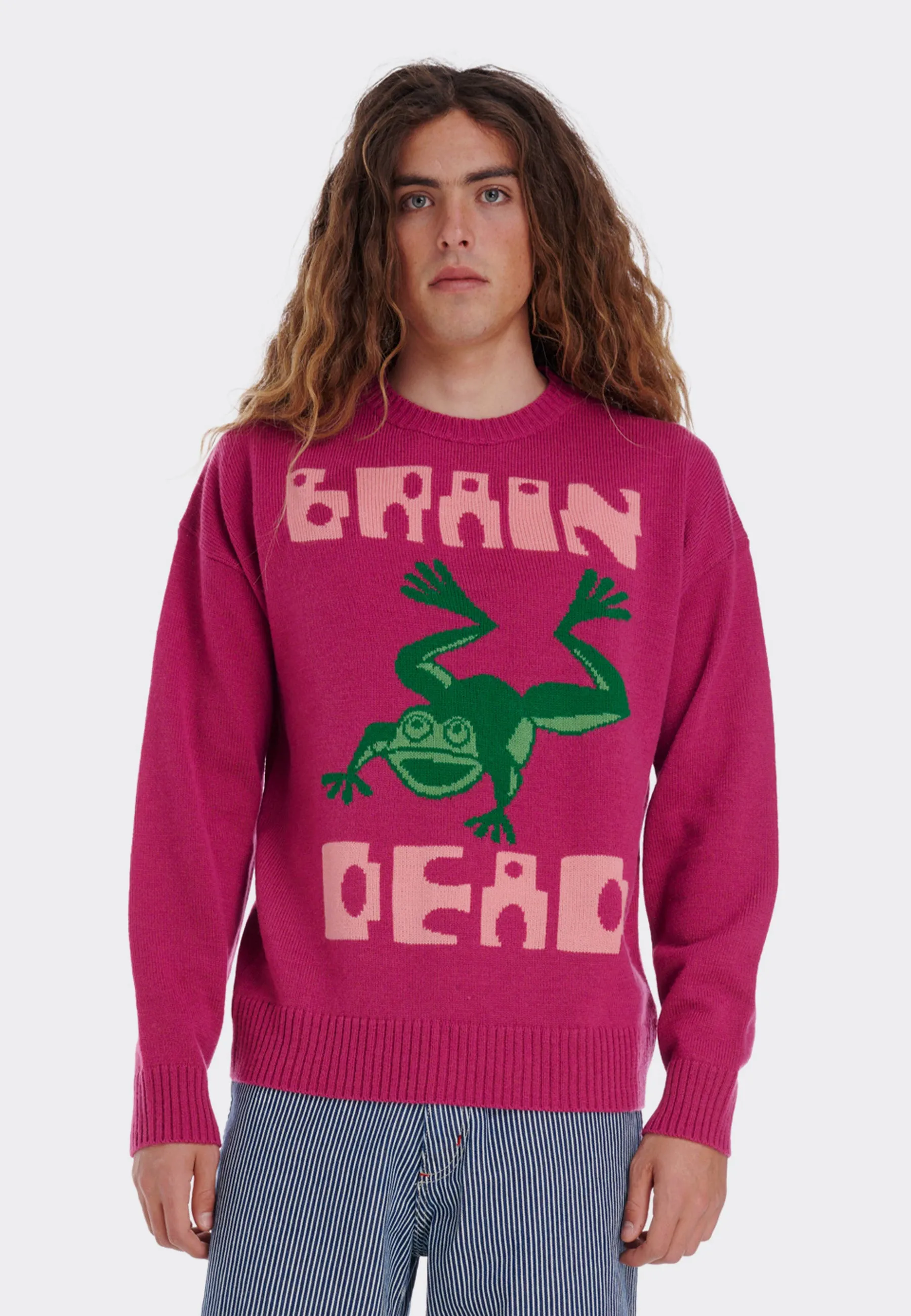 Frogger sweatshirt - fuchsia