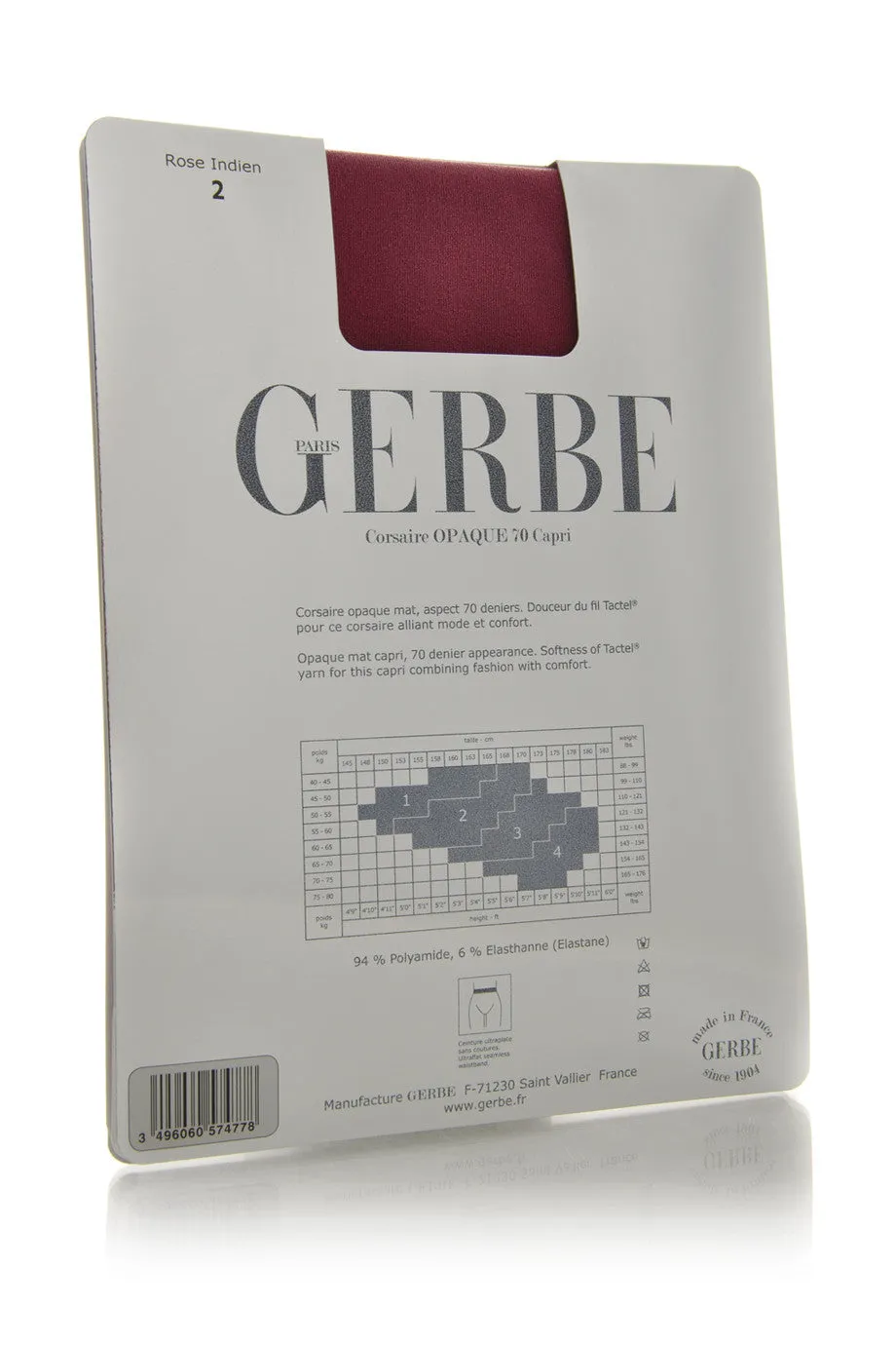 GERBE OPAQUE 70 Capri Leggings Paprika