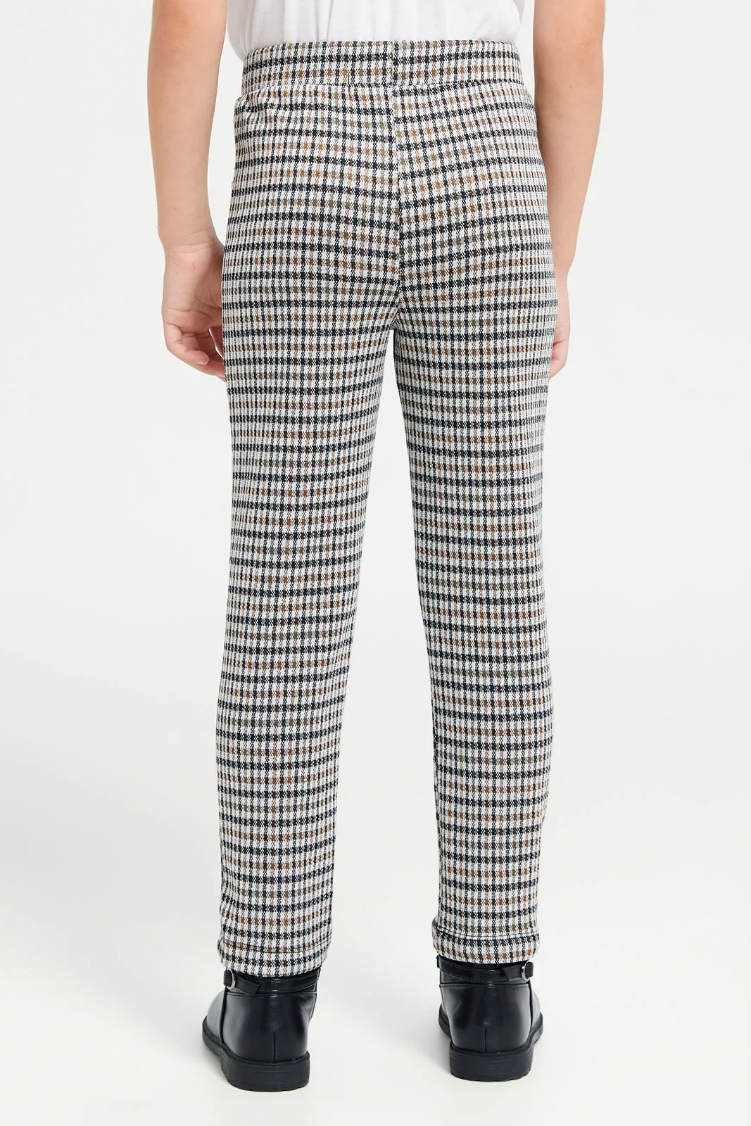 Girls Assorted Checkered Leggings