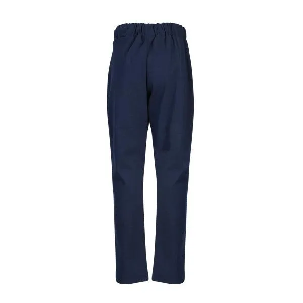 GIRLS NAVY BLUE CASUAL TROUSERS