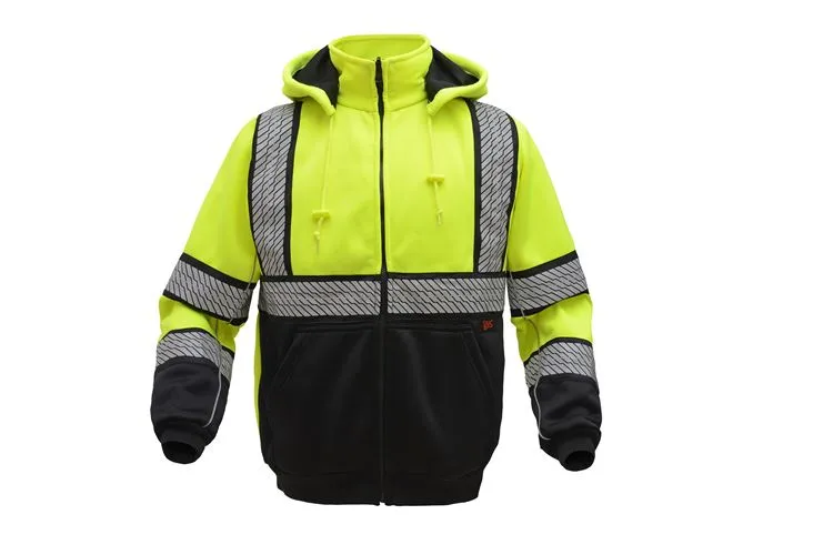 GSS Class 3 New Onxy Heavy Weight Sweatshirt with Dupont Fabric Protect 7511 Lime