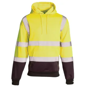 Hi-Vis Reflective 2-Tone Hooded Sweatshirt