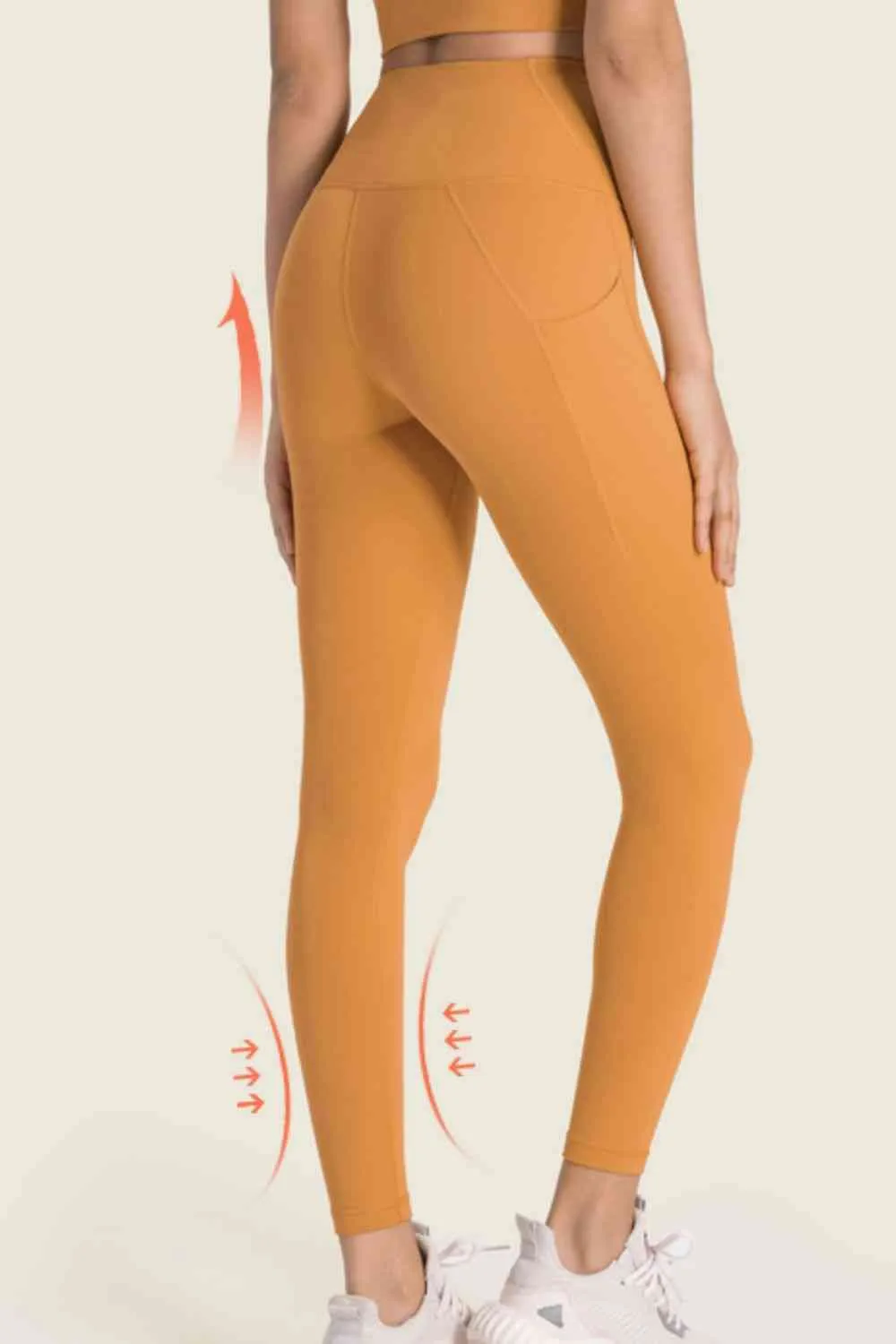 High-Rise Wide Waistband Pocket Yoga Leggings