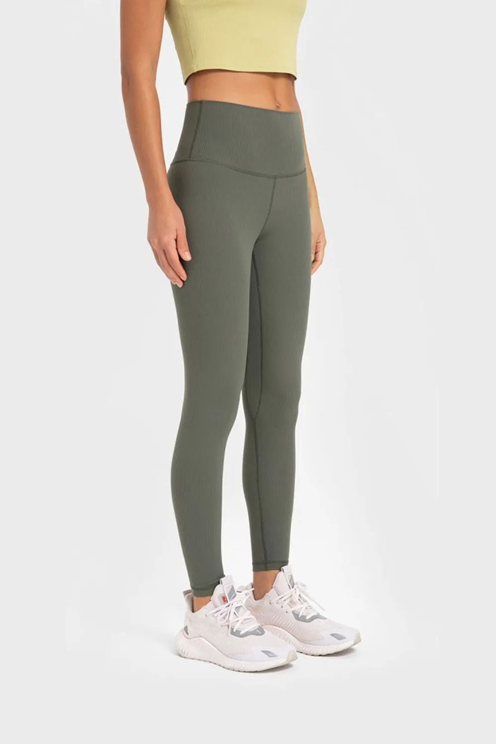 Highly Stretchy Wide Waistband Yoga Leggings (TBL) T