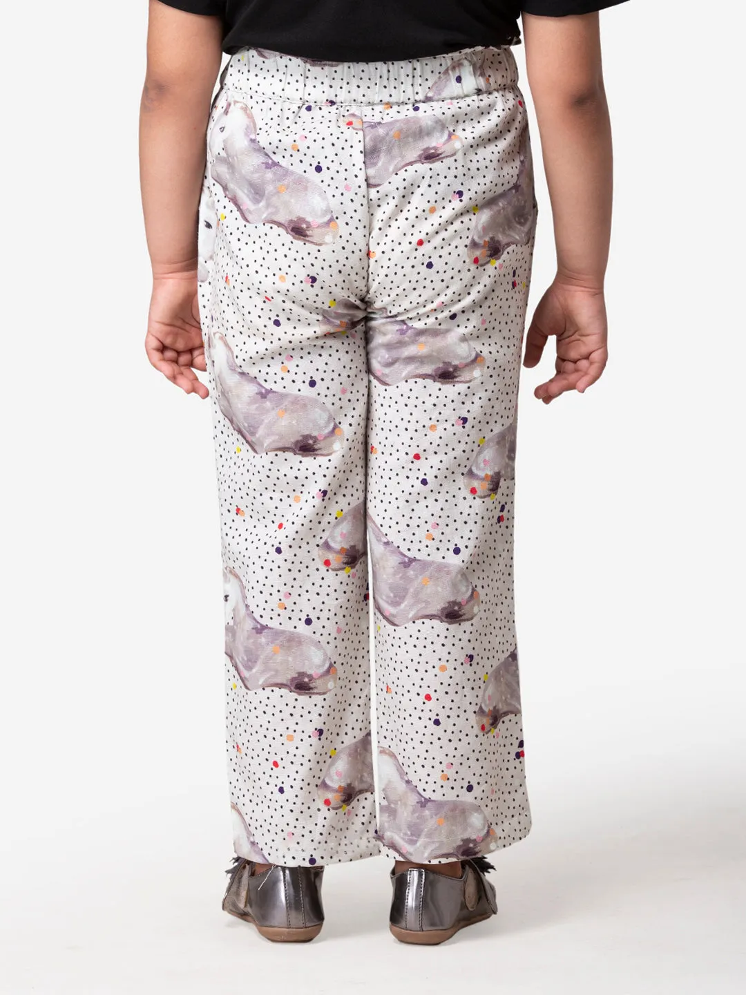 Hoop Hippo Kids Cotton Linen Sandprint Pants