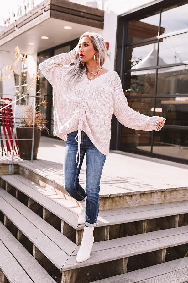 Insta Obsessed Knit Sweater In Light Pink