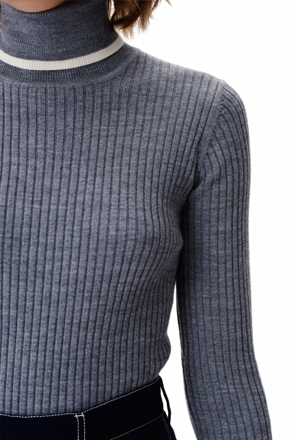 Irene Turtleneck - Grey Melange