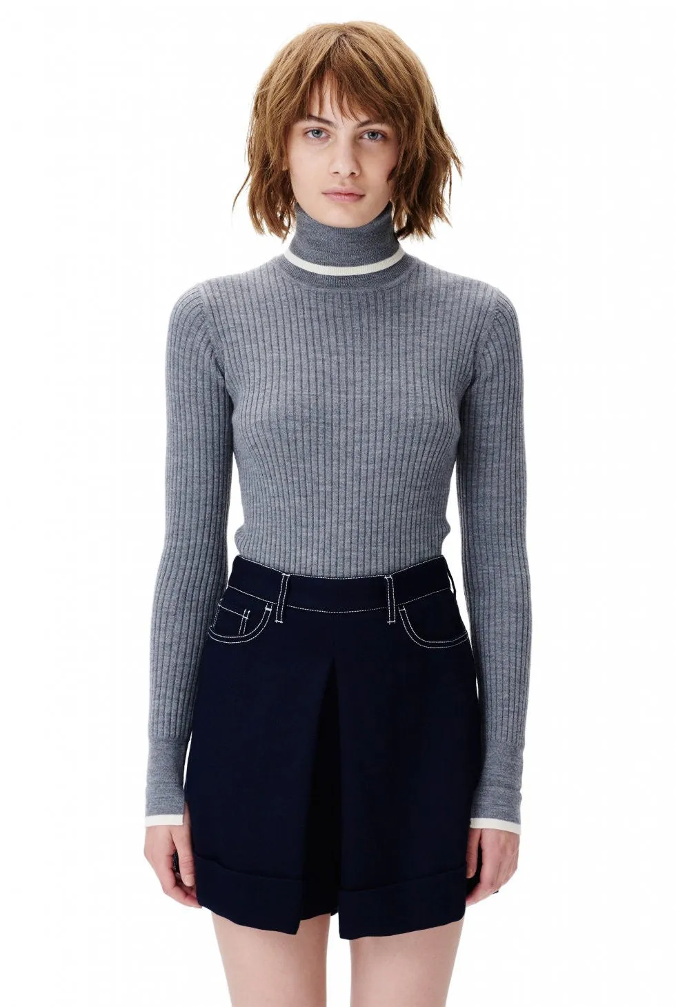 Irene Turtleneck - Grey Melange