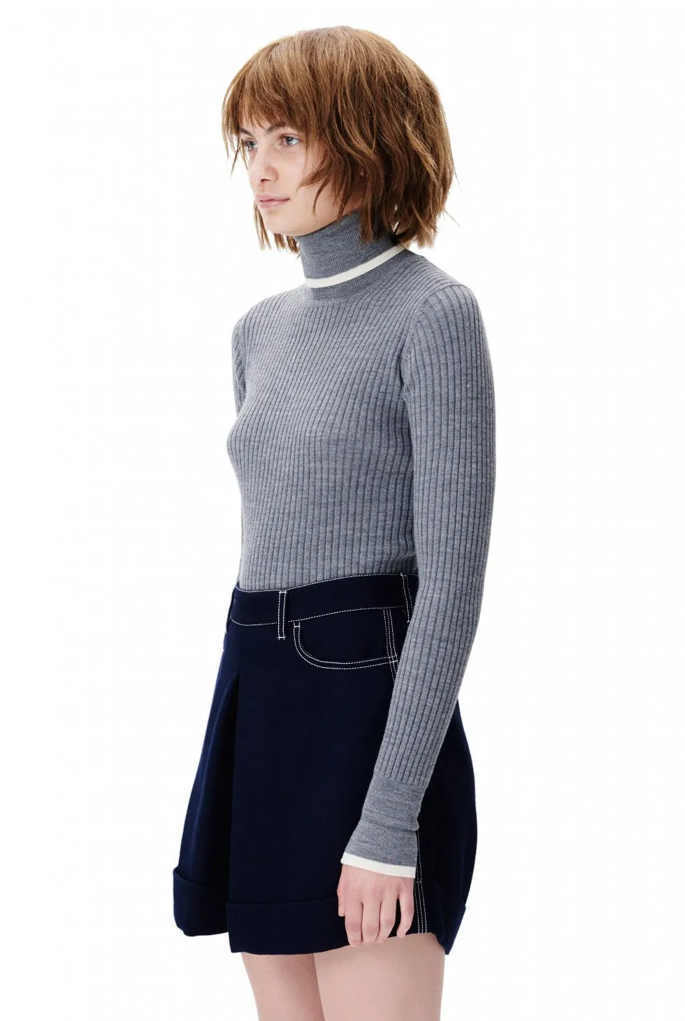 Irene Turtleneck - Grey Melange