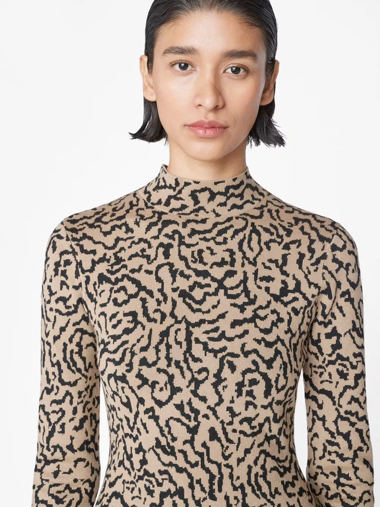 Jacquard Sweater Dress