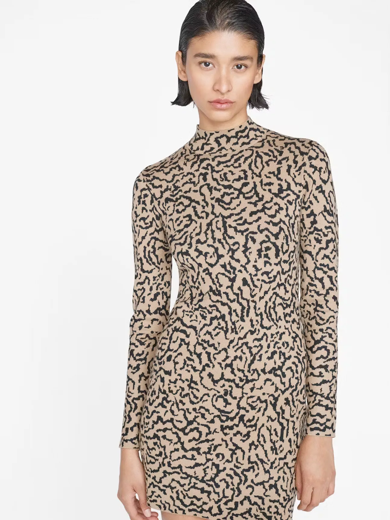 Jacquard Sweater Dress