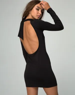 Jaiper Bodycon Dress in Black