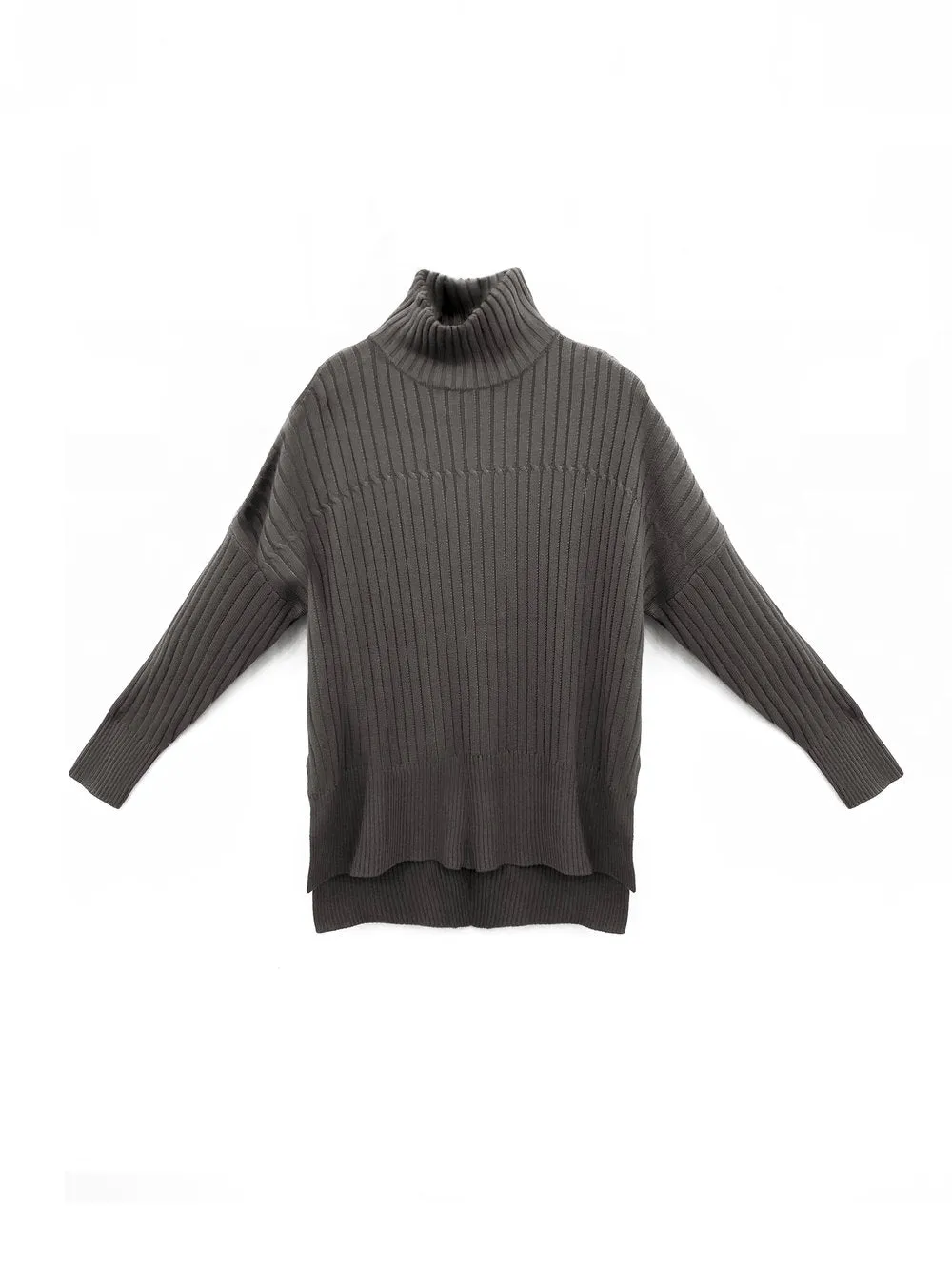 Kallmeyer Split Hem Turtleneck Sweater