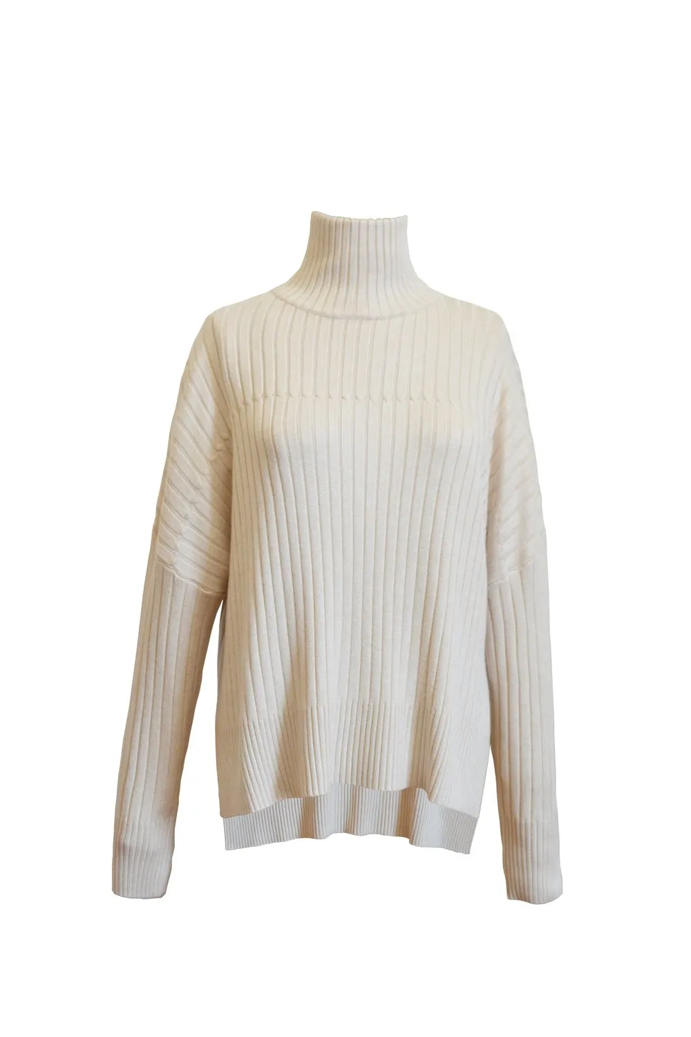 Kallmeyer Split Hem Turtleneck Sweater