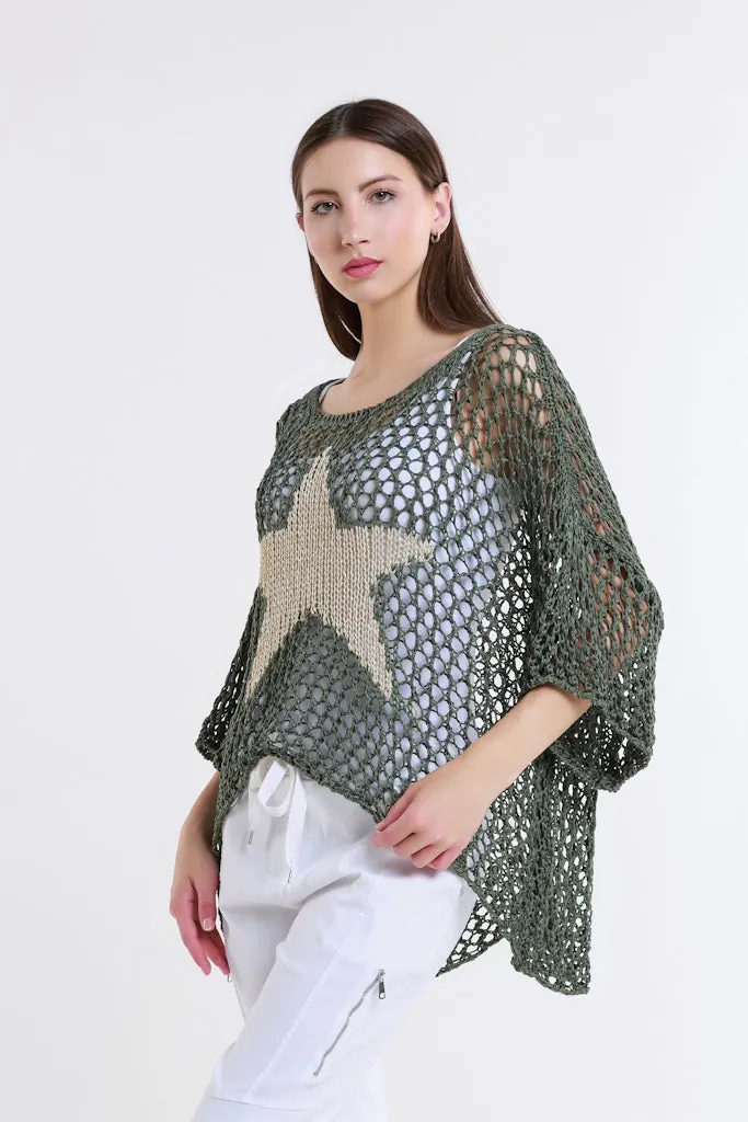 Kelsey Open Knit Star Sweater (BSS302)