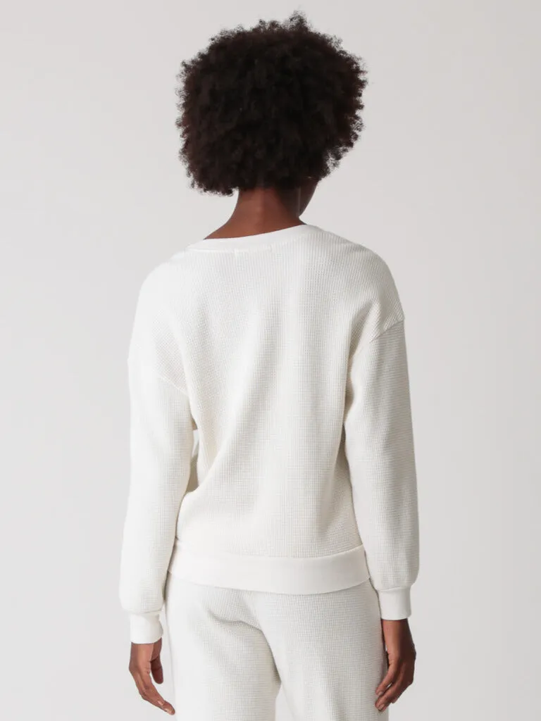 Kiley Thermal Sweatshirt - Ivory